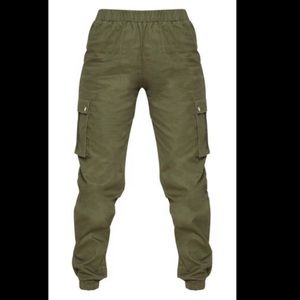 Petite 00 Khaki Cargo Joggers